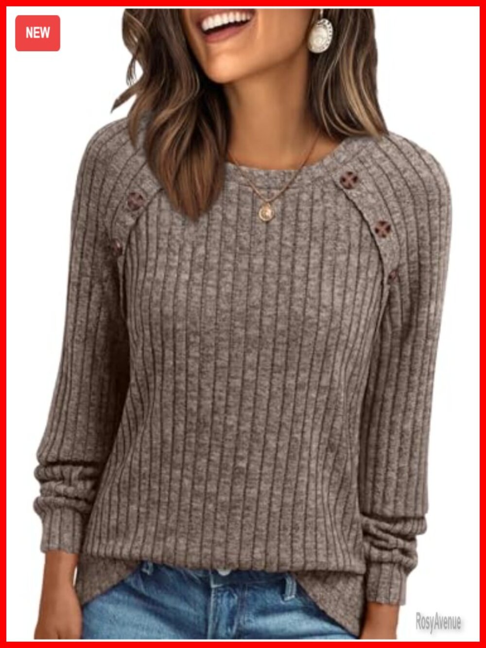 Womens Long Sleeve Crew Neck Relaxed Fit Tunic Top Business Casual Blouse